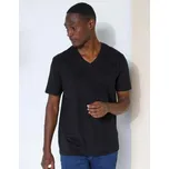 Blancheporte Tričko s výstřihem do V a krátkými rukávy černá