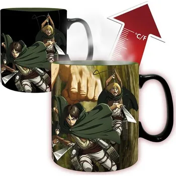 Měnící hrnek Attack on Titan - Titan Eren