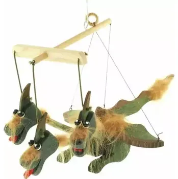 Dřevěná hračka Česká dřevěná hračka Dřevěné loutky - Drak (CH25019)