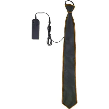 Funny Fashion Kravata LED svítící oranžová