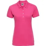 Modré dámské strečové polo tričko Russell