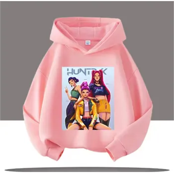 Chlapecký svetr KPop Demon Hunters (Lovkyně démonů) KPop Demon Hunters dětská mikina s potiskem (Huntrix) - mix barev Barva: růžová (9), Velikost: 130