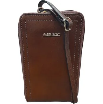 Kabelka Marta Ponti slim kožená kabelka koňaková 8106224 COGNAC