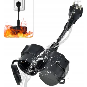 Elektrická zásuvka Elektrická Zásuvka rozbočka dvojitá zástrčka do zásuvky 250V/16A/3500W