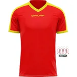 GIVOVA Sportovní tričko GIVOVA Revolution XS ČERVENÁ|ŽLUTÁ