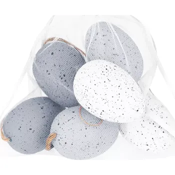 Velikonoční dekorace Velikonoční závěsná vajíčka 6 ks šedá