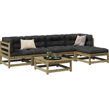 Zahradní lavice zahrada-XL 6dílná zahradní sedací souprava impregnovaná borovice 3299400