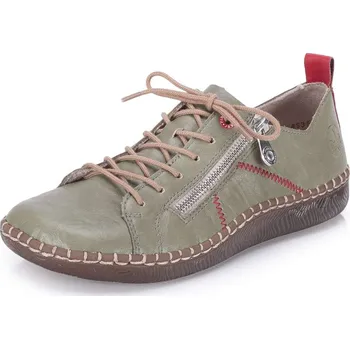 Dámské polobotky Dámské polobotky RIEKER N2401-54 zelená S6 41