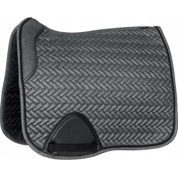 Podsedlová Dečka pro koně START Helsinki drezurní, šedá s brokátovým zdobením DR