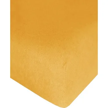 Prostěradlo Prostěradlo 4sleep froté s gumičkou 90/200 žlutě/oranžové