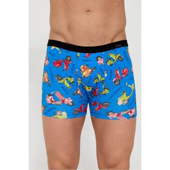 Boxerky BOXERSKÉ TETOVÁNÍ W/26 KOBALT S