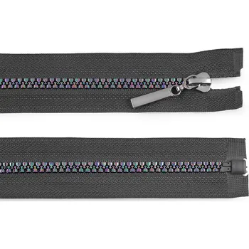 Zip Duhový kostěný zip No 5 délka 50 cm, malé, 311 šedá paloma