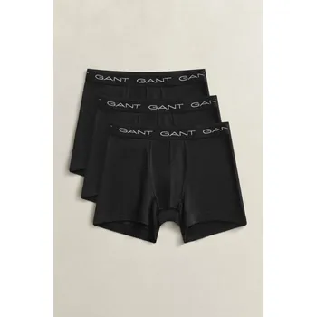 Boxerky SPODNÍ PRÁDLO GANT BOXER BRIEF 3-PACK BLACK