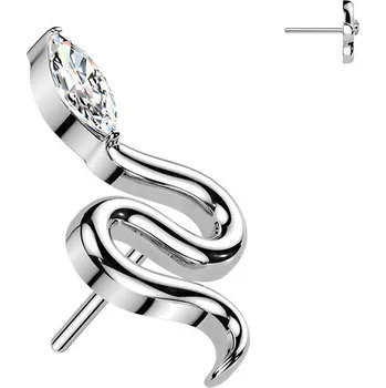 Piercing Šperky4U Ozdobná část k PUSH IN piercingu TITAN - TIT1700-C
