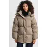 BUNDA GANT MID LENGTH DOWN JACKET TAUPE BEIGE