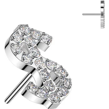 Piercing Šperky4U Ozdobná část k PUSH IN piercingu TITAN - TIT1645