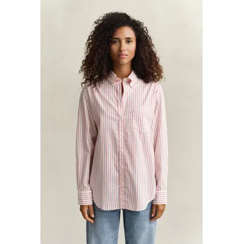 Dámská košile KOŠILE GANT REL LUXURY OXFORD STRIPE BD SHIRT EGGSHELL