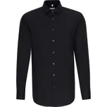 Seidensticker Košile Shirt Regular LSL, dlouhý rukáv COT783000002xm-black Černá 44