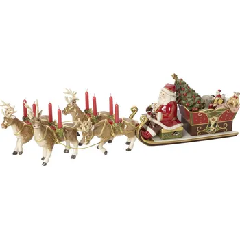 Vánoční dekorace Villeroy & Boch Christmas Toys Memory hrací skříňka Santa na saních 14-8602-6500