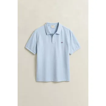 Pánská košile POLOKOŠILE GANT REG SHIELD SS PIQUE POLO FRESH BLUE
