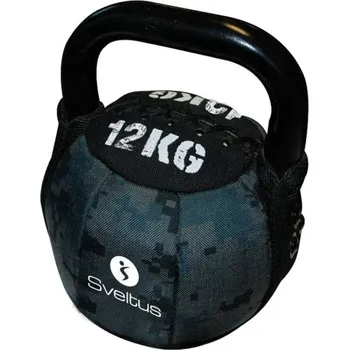 Kettlebell SVELTUS SOFT KETTLEBELL 12 KG OS Černá