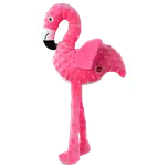 Hračka Dog Fantasy Recycled Toy plameňák pískací se šustícími křídly