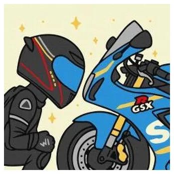 Set školních potřeb Malowanie po numerach -Ukochany motocykl 25x25