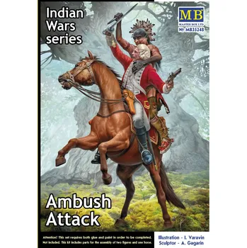 Plastikový model 1/35 Ambush Attack, Indian War Series (3 fig.)