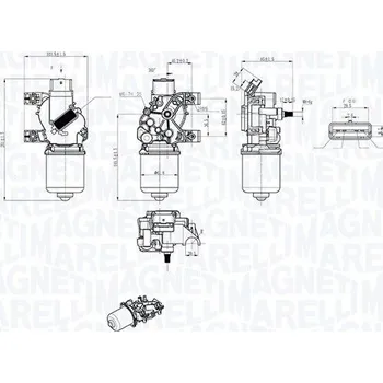 Motorek stěrače a odstřikovače Motor stěračů MAGNETI MARELLI TGE438C