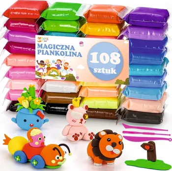 Modelovací hmota Modelovací hmota EVI pěnová plastelína 108 ks pro děti od 3 let