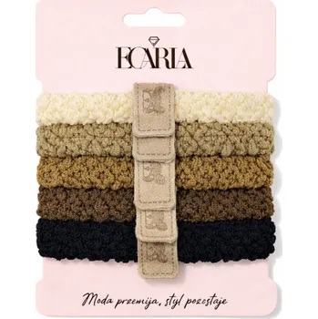 Flamenco Mystique Sada 5 gumiček v 1 na odznak, hnědí a béžoví medvídci GUM191