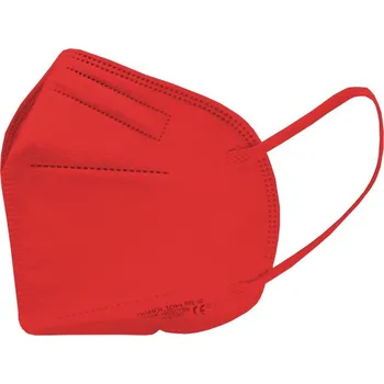 respirátor 5X Český ultratenký NANO respirátor FFP2 - Červený