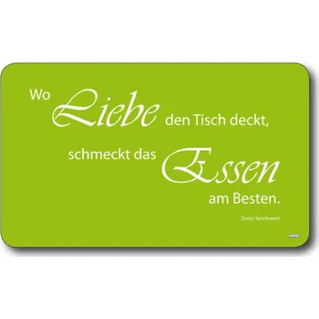 Kuchyňské prkénko KESPER 23,5 x 14 cm – melaminová deska na krájení Liebe motto