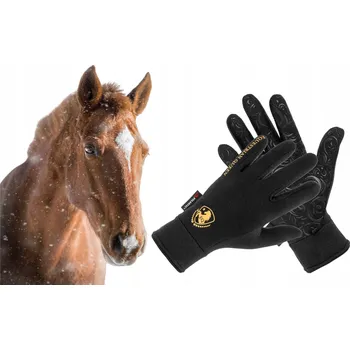 Jezdecké rukavice Jezdecké rukavice Equestrian queen černé vel. M