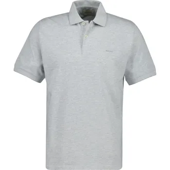 Pánská košile POLOKOŠILE GANT 2 TONE SS POLO GREY MELANGE