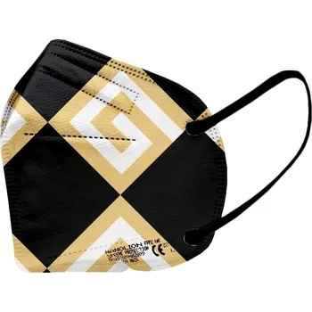 respirátor 5X Český ultratenký NANO respirátor FFP2 - Zlatý monogram - při objednání do 12:00 odesíláme zboží ve stejný den