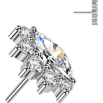 Piercing Šperky4U Ozdobná část k PUSH IN piercingu TITAN - TIT1654