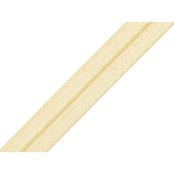Textilie Lemovací pruženka půlená šíře 18 mm, střední, 11 vanilková