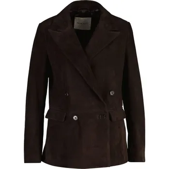 Dámské sako BUNDA GANT DB SUEDE CLUB BLAZER DEEP BROWN