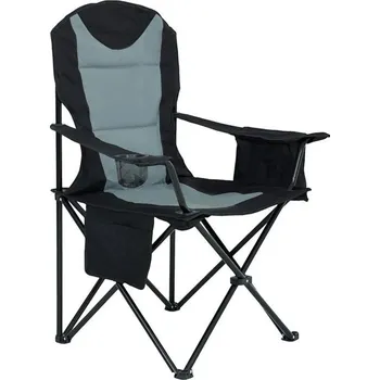Křeslo MOB Kempová židle Akord Futo (černá + šedá)