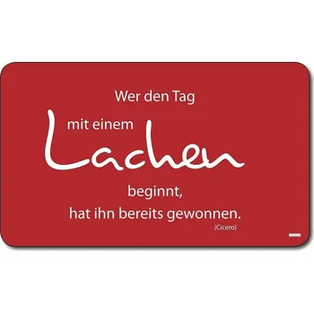 Kuchyňské prkénko KESPER 23,5 x 14 cm – melaminová deska na snídani s mottem o úsměvu