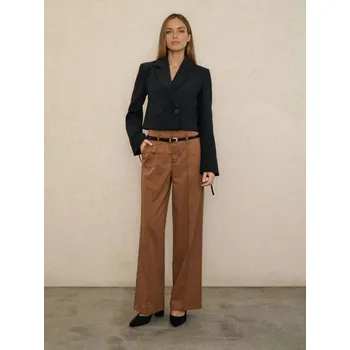 Dámské kalhoty Sinsay - Kalhoty wide leg - hnědá - 859GZ-82X - 859GZ-82X-M