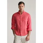 KOŠILE GANT REG GMNT DYED LINEN SHIRT WATERMELON RED
