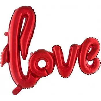 Helium do balónku Funny Fashion Foliový balonek love 100 cm