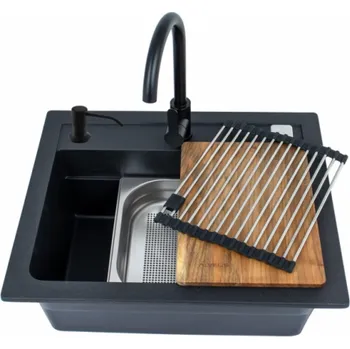 Umyvadlo UMYVADLO ATROX30 G91 S BATERII ČERNÉ