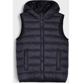 Dětská móda Sinsay - Prošívaná vesta s kapucí - námořnická modrá - 120GX-59X - 120GX-59X-98