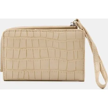 Módní doplněk Sinsay - Peněženka z imitace krokodýlí kůže - béžová - 933EJ-02X - 933EJ-02X-ONE