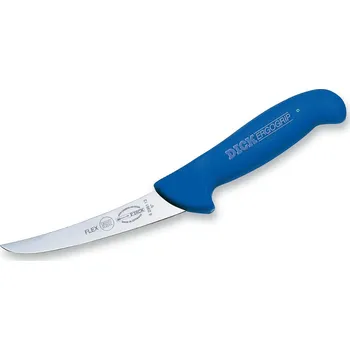 Kuchyňský nůž F. Dick ErgoGrip ohebný vykosťovací nůž 13 cm se zahnutou čepelí - modrý