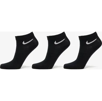 Pánské ponožky Ponožky Nike Everyday Lightweight Training Ankle Socks 3-Pack Black/ White L