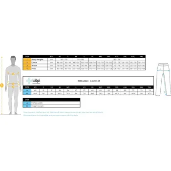 Pánské kalhoty KILPI Pánské outdoorové kalhoty Kilpi LIGNE-M XS ČERNÁ